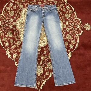 AEROPOSTALE Chelsea Bootcut Jeans Womens 9/10 Long Medium Wash Slight Stretch